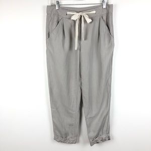 Wilfred Aritzia Allant Linen Blend Pants - Light Gray size 4